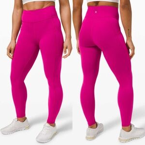 Lululemon Invigorate High-Rise Tight Sz 4/28" In Ripened Raspberry